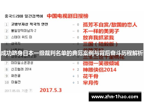 成功跻身日本一级裁判名单的典范案例与背后奋斗历程解析