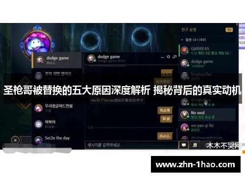 圣枪哥被替换的五大原因深度解析 揭秘背后的真实动机
