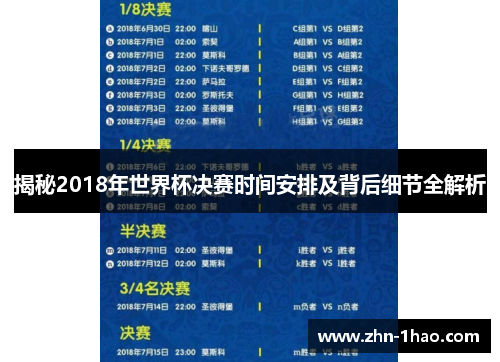 揭秘2018年世界杯决赛时间安排及背后细节全解析
